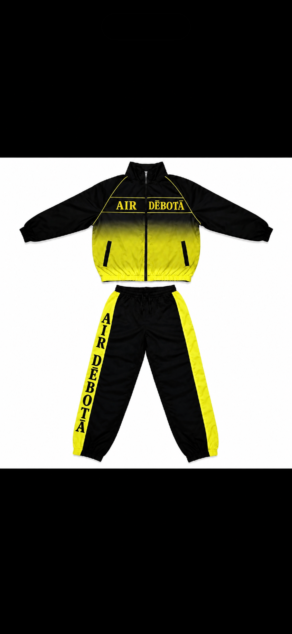 Two tone black and yellow