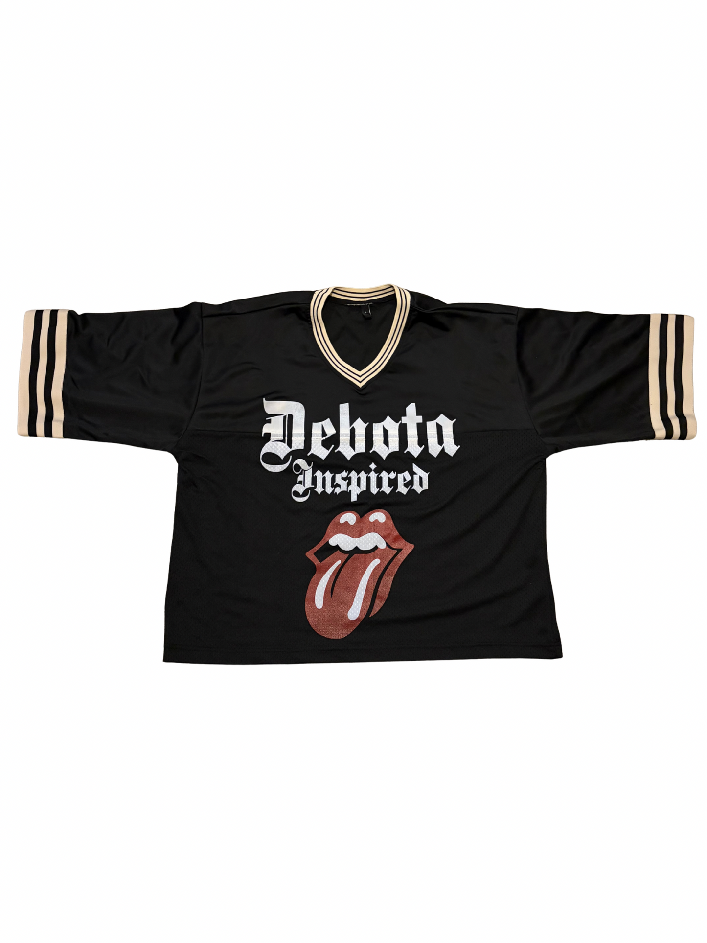 Rolling Stone/ Dēbotā Inspired Black Jersey